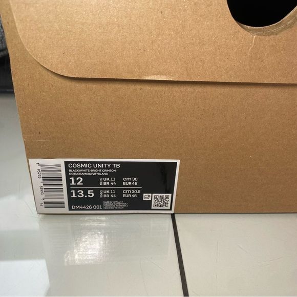 🆕 Nike	Cosmic Unity TB 'Black White' - Mens 12 - Picture 2 of 11